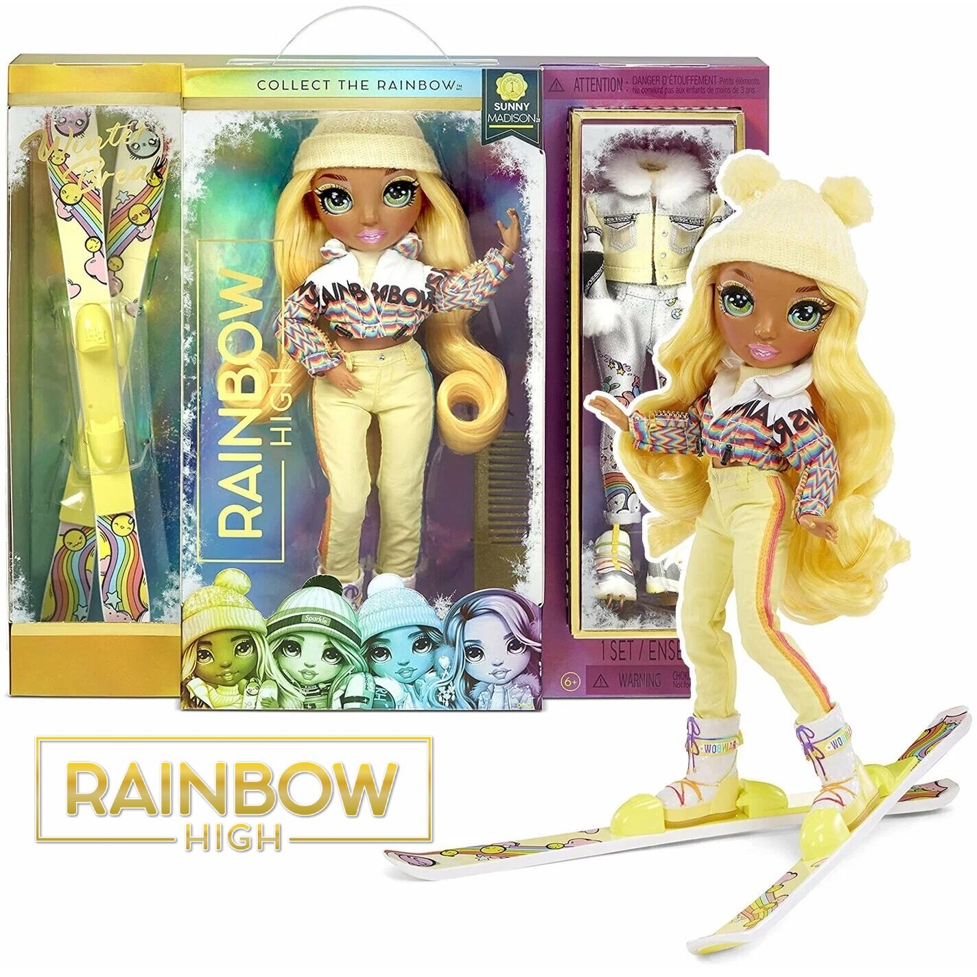 Кукла Rainbow High Winter Break Fashion - Sunny Madison (Yellow) 574774