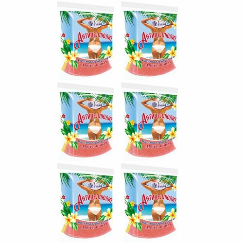 Insula Губка для тела массажная, Антицеллюлит, 6шт.