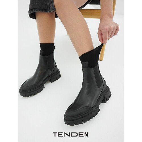 Носки TENDEN, размер one size, черный