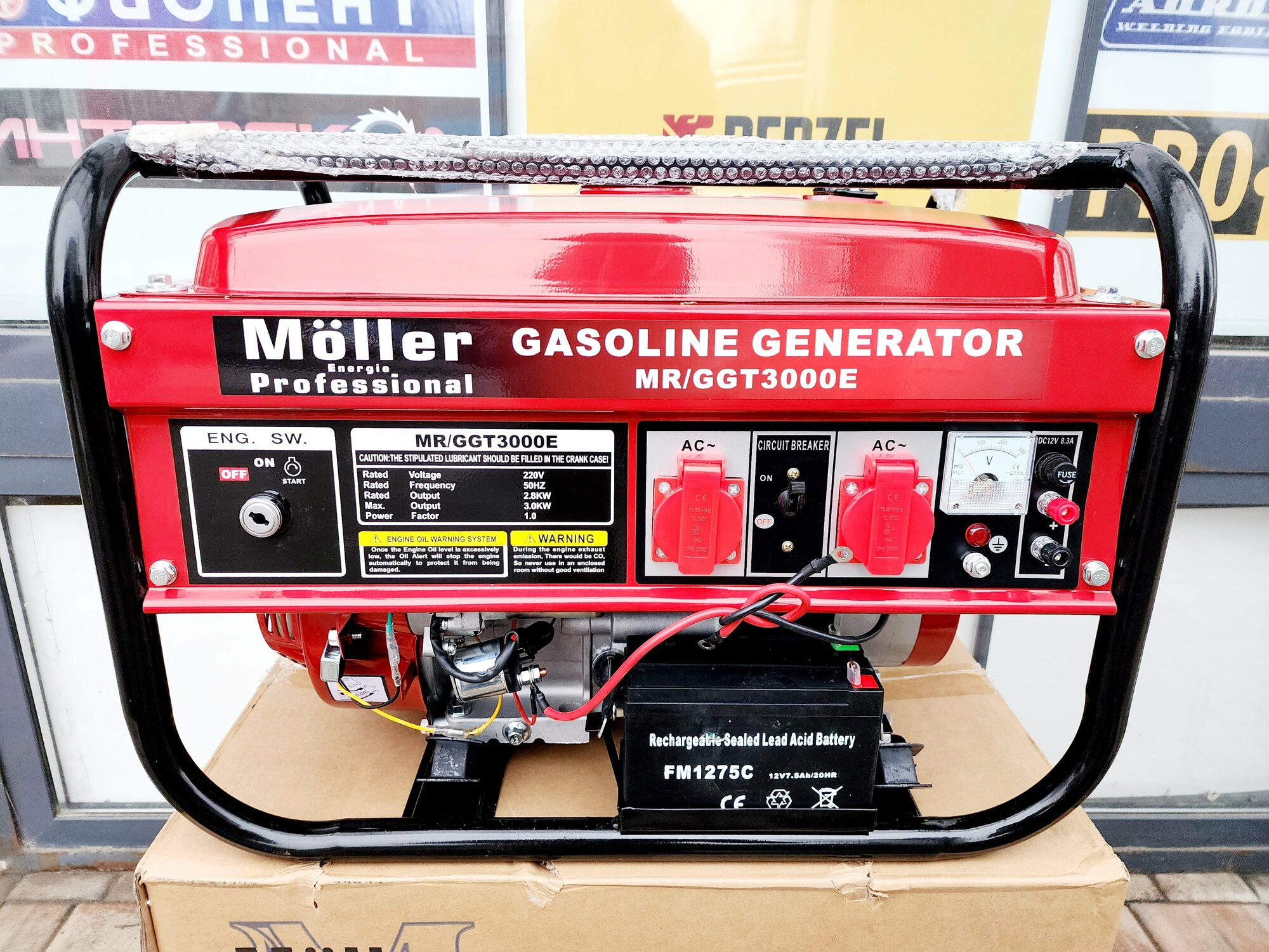 Бензиновый генератор Muller GGT3000E, электростарт - фотография № 2