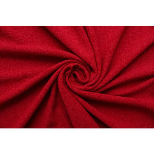 Ткань Лоден шерстяной с ворсом ярко-красный, 470 г/пм, ш152см, 0,5 м мини маффины kovis варёная сгущёнка 470 г