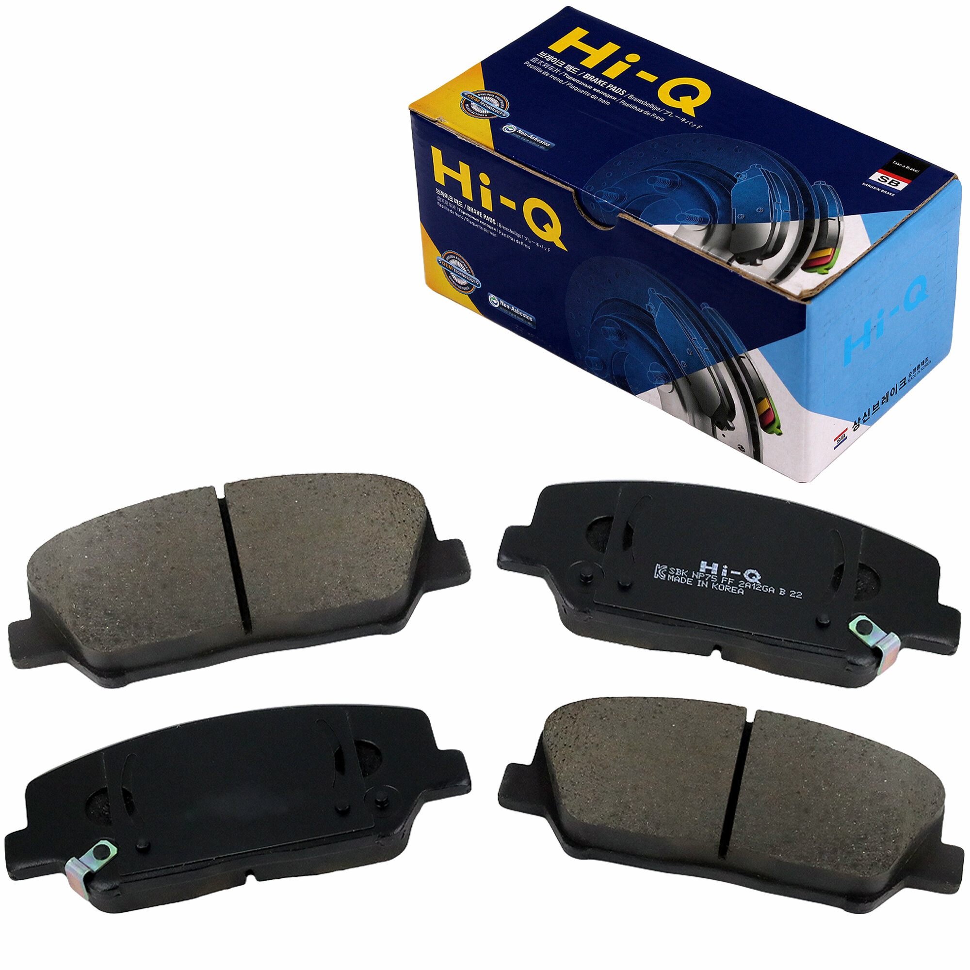 Колодка тормозная передняя (к-т 4 шт.) Sangsin для а/м Hyundai I30 2012, Ginesis 2008, Kia Optima 2011