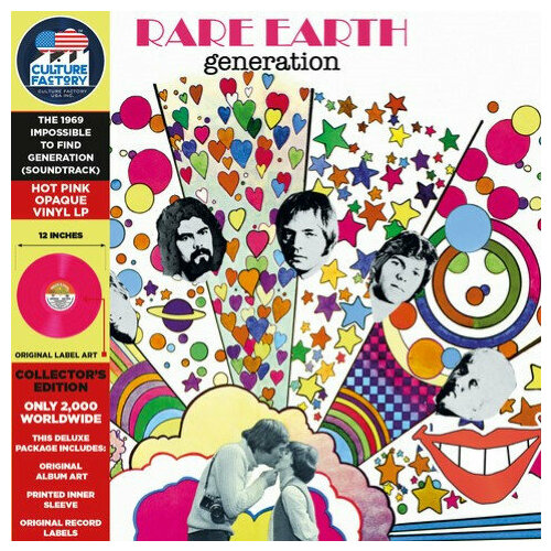 Виниловая пластинка Rare Earth / Generation (Limited Hot Pink Opaque Vinyl) (LP) 0819514011842 виниловая пластинка rare earth generation coloured