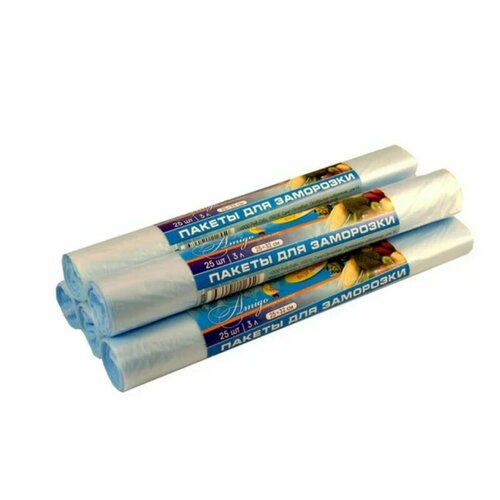 Пакеты для заморозки 25х32см 3л упаковка 25шт AMIGO 487₽
