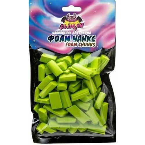 Наполнение для слайма фоам чанкс ярко-зеленый Slimer 2 штуки 748₽