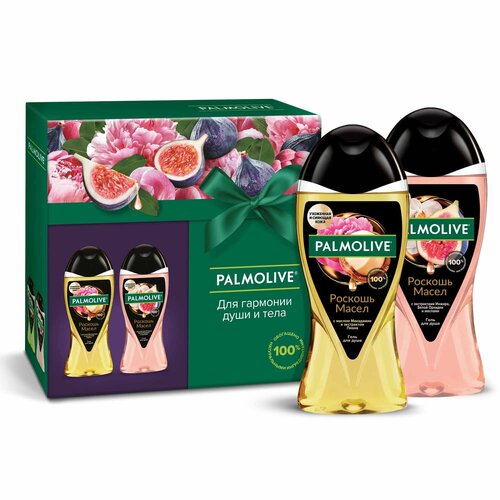 Palmolive Подарочный набор гелей для душа Роскошь Масел 250 мл, 2шт.