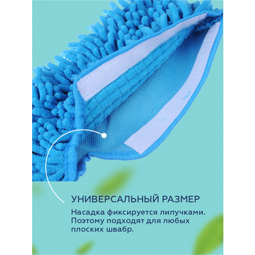 Насадка для швабры 2-х сторонняя ‘Praktische Home’ микрофибра-лапша