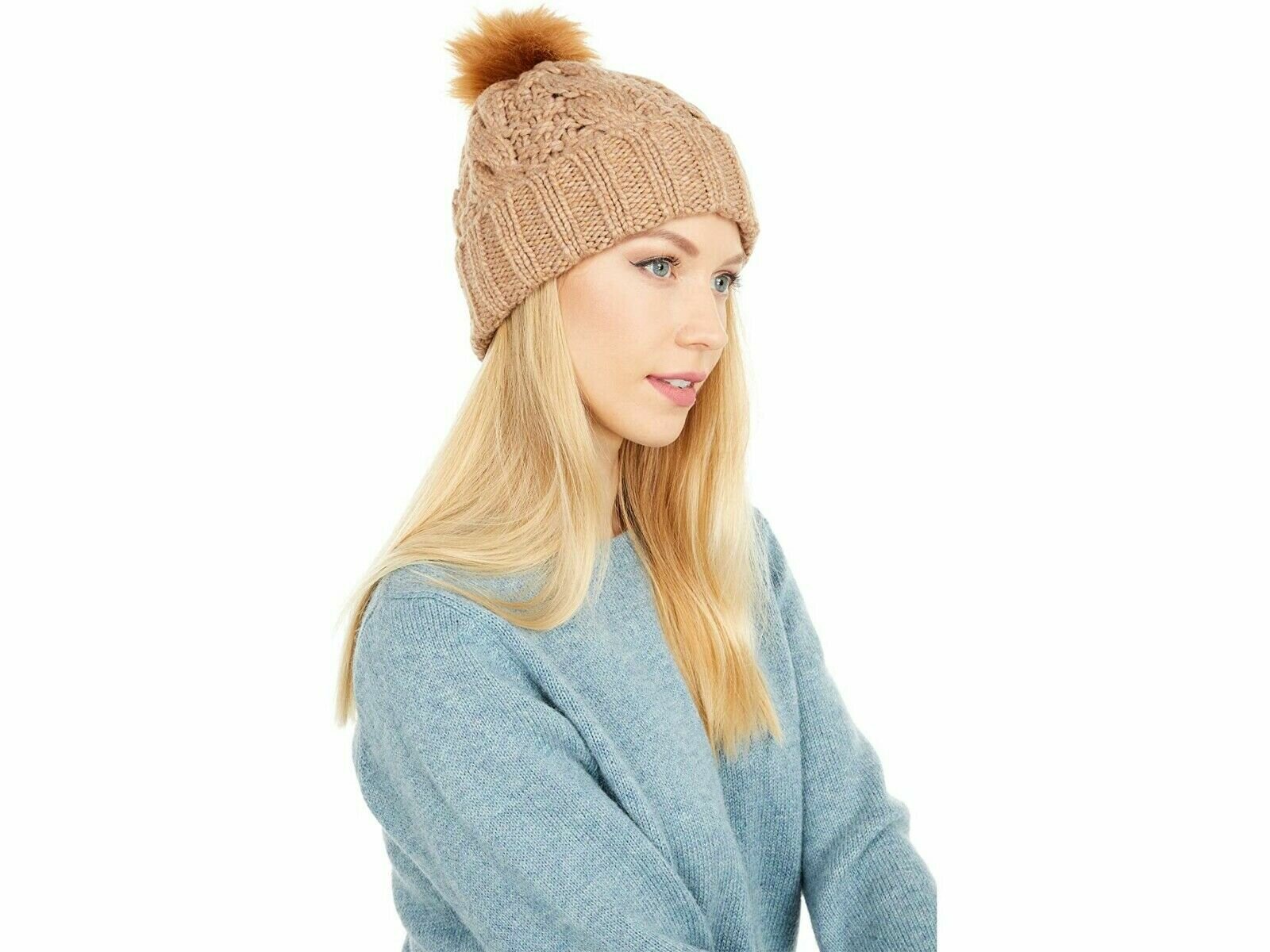 Шапка бини UGG Women's Cable Beanie W Pom