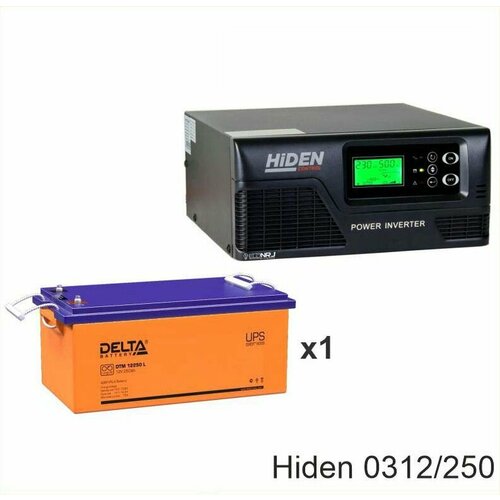 ИБП Hiden Control HPS20-0312 + Delta DTM 12250 L аккумулятор delta dtm 12250 l 12в 250 ач agm