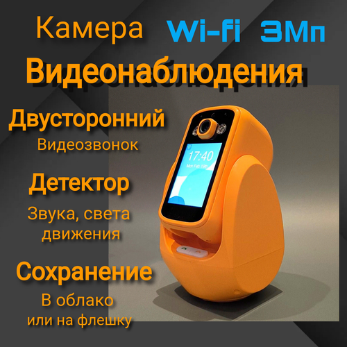Камера видеонаблюдения с двусторонней видео связью и звонками на телефоны радио няня 299900₽