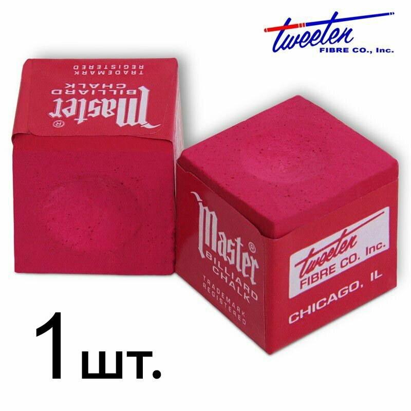 Мел для бильярда Master Tweeten Red красный 1 шт.