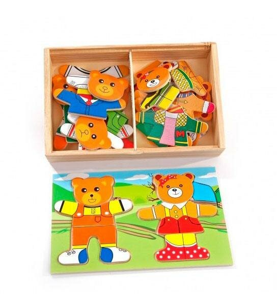Игрушка из дерева МДИ, Два медведя Мир деревянных игрушек - фото №11