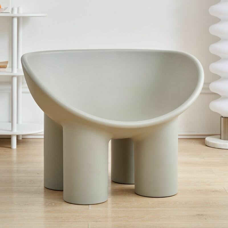 Кресло большое для взрослого Roly Poly Polyethylene Armchair (серый, без подушки)