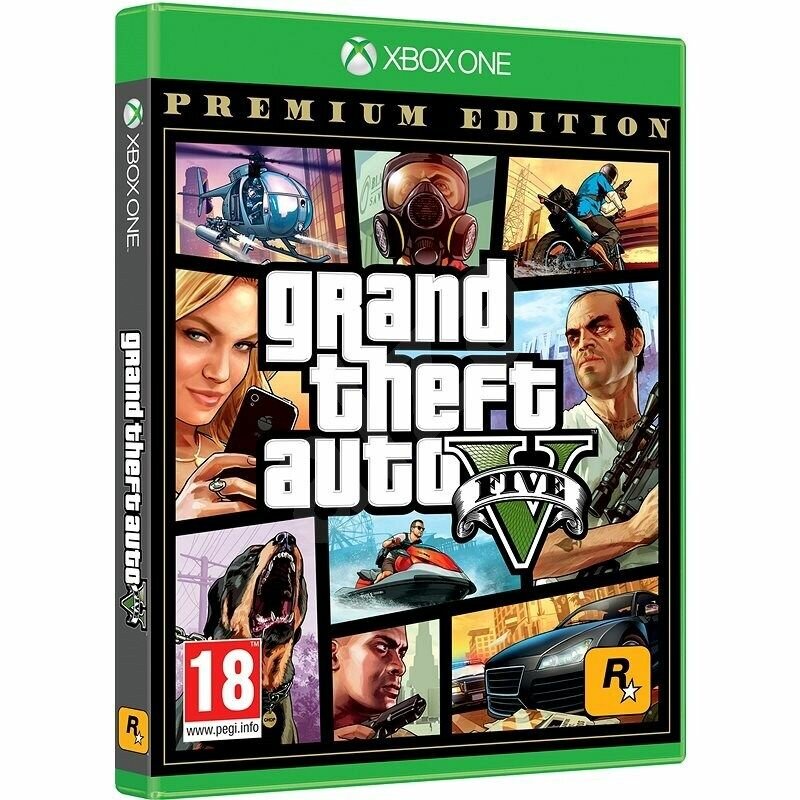 Игра Grand Theft Auto V Premium Edition (GTA 5) диск (Xbox One, Xbox Series, Русские субтитры)