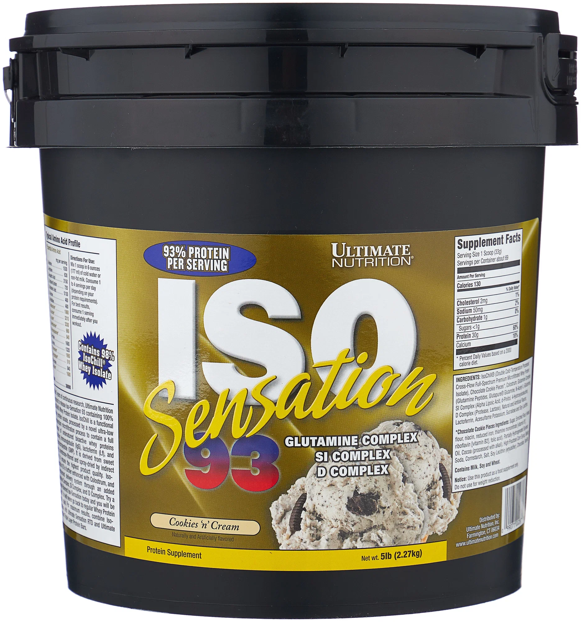 Ultimate Nutrition Iso Sensation 93 (2270 гр) (печенье-крем)