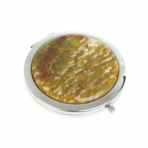 Зеркало круглое благородный офит цвет серебро 127176