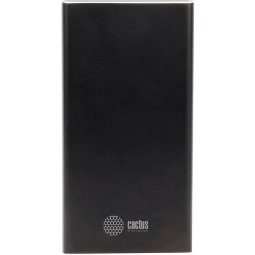 Внешний аккумулятор Cactus CS-PBFSJT-10000 Li-Pol 10000mAh 2.1A+2.1A черный 2xUSB материал алюминий портативный аккумулятор momax ipower minimal 5 10000 mah черный