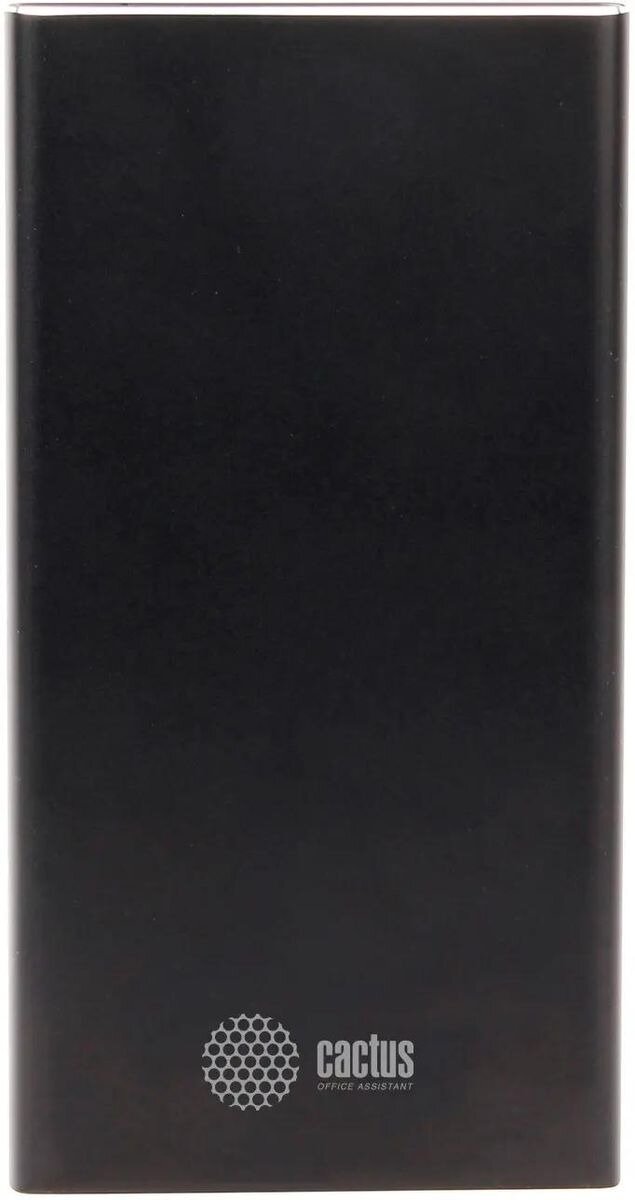 Внешний аккумулятор Cactus CS-PBFSJT-10000 Li-Pol 10000mAh 2.1A+2.1A черный 2xUSB материал алюминий