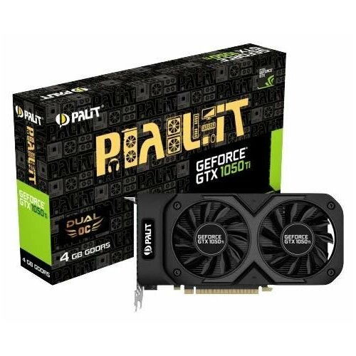 Видеокарта Palit GeForce GTX 1050 Ti Dual OC 4GB