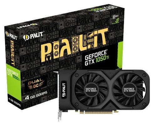 Видеокарта Palit GeForce GTX 1050 Ti Dual OC 4GB