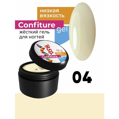 фото Жёсткий гель для наращивания ногтей bsg confiture 04
