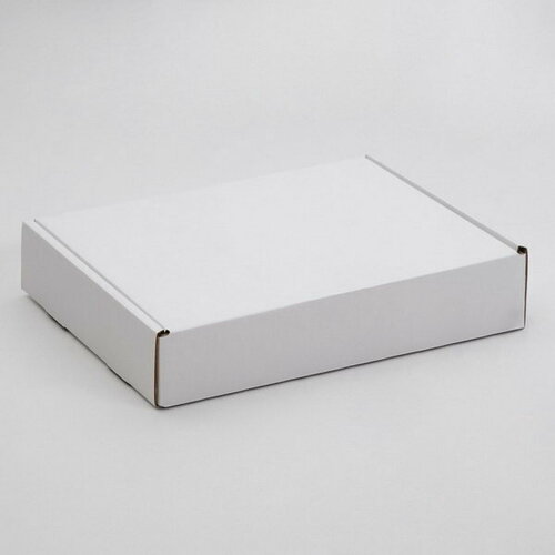 Коробка для пирога, белая, 32.6 x 22.9 x 4.8 см, 20 шт.