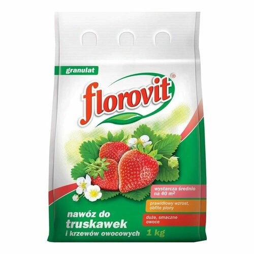 Florovit' гранулированное садовое удобрение для клубники и земляники, 1кг удобрение для клубники и земляники 1кг flovital