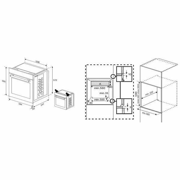 Встраиваемый электрический духовой шкаф Indesit IFE3644JBL - фотография № 4