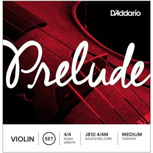 D'ADDARIO J810 4/4M Prelude Комплект струн для скрипки 4/4 струны для скрипки daddario j810 1 2m prelude