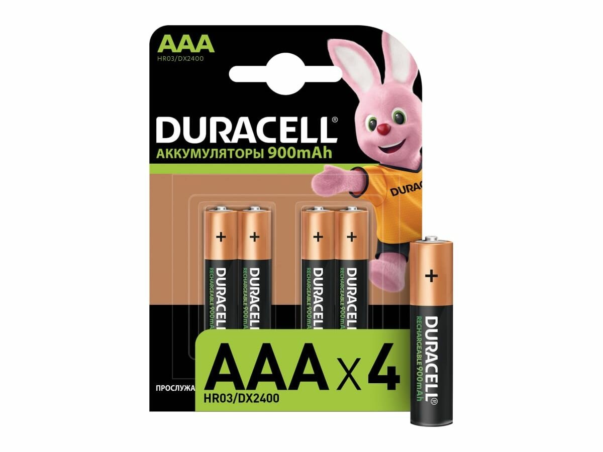 Аккмулятор AAA - Duracell 900mAh 4BL (4 штуки)