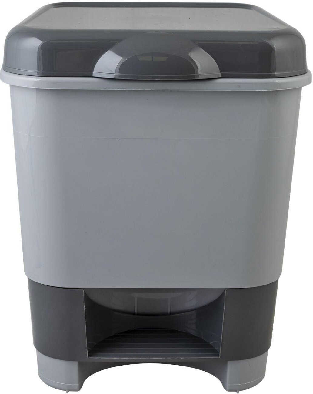 Контейнер для мусора с педалью 8 л. серый 427 Полимербыт 1812810 434270000
