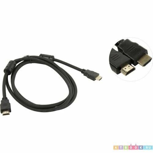 Видеокабель Exegate EX287723RUS HDMI 1.8м exegate ex287723rus кабель hdmi exegate ex cc hdmi2 1 8f 19m 19m v2 0 1 8м 4k uhd ethernet ферритовые кольца позолоченные контакты