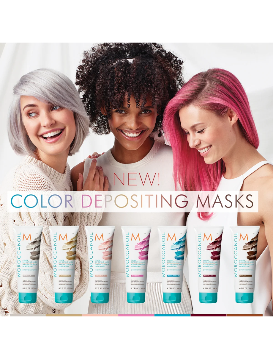 Тонирующая маска Color Depositing Mask Platinum (140639, 30 мл) Moroccanoil - фото №12