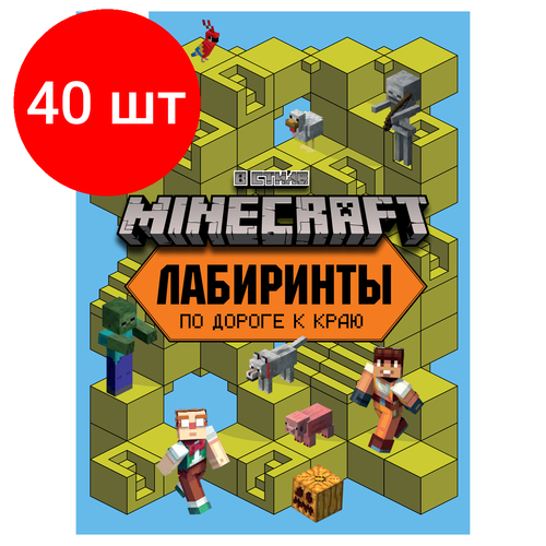 Комплект 40 шт, Книжка-задание, А4 ТРИ совы Лабиринты. В стиле Minecraft, 16стр. книжка задание а4 три совы лабиринты в стиле minecraft 16стр