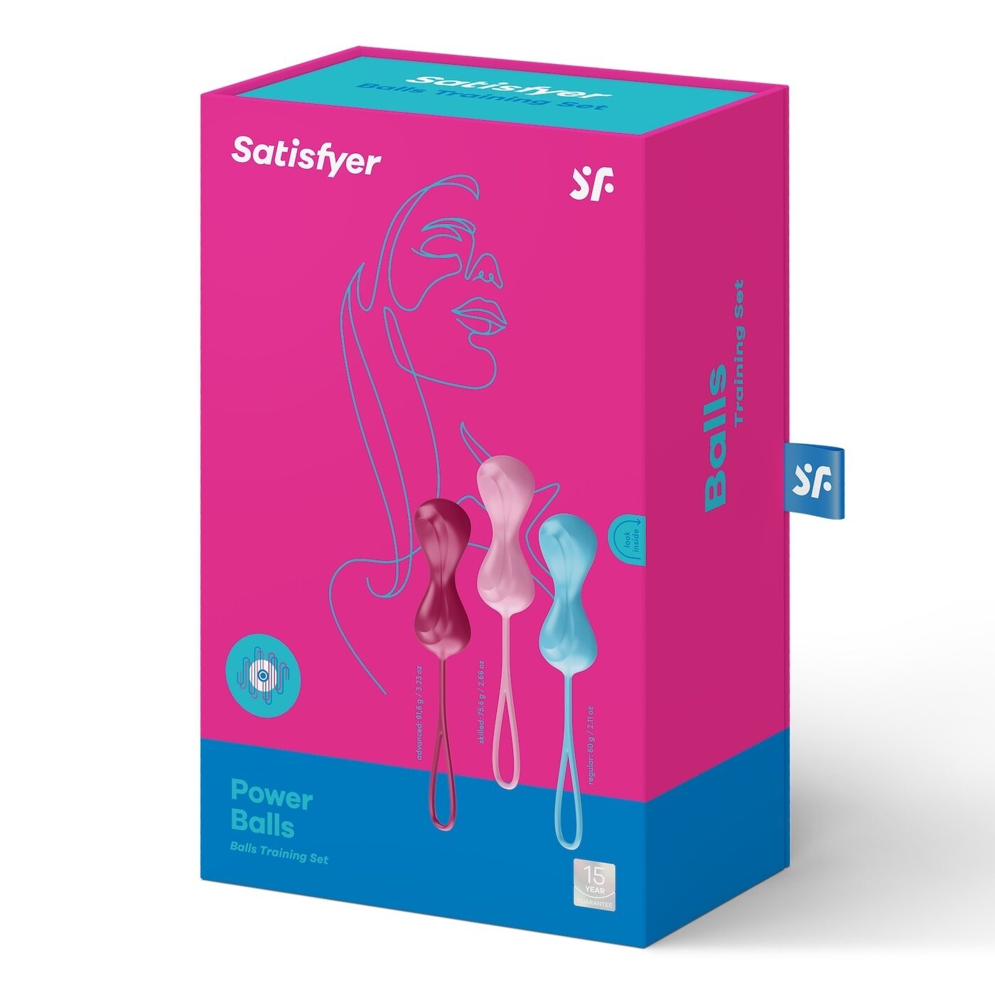 Вагинальные шарики Satisfyer Power Balls Набор вагинальных шариков (тренажер) со смещенным центром тяжести — фото 1