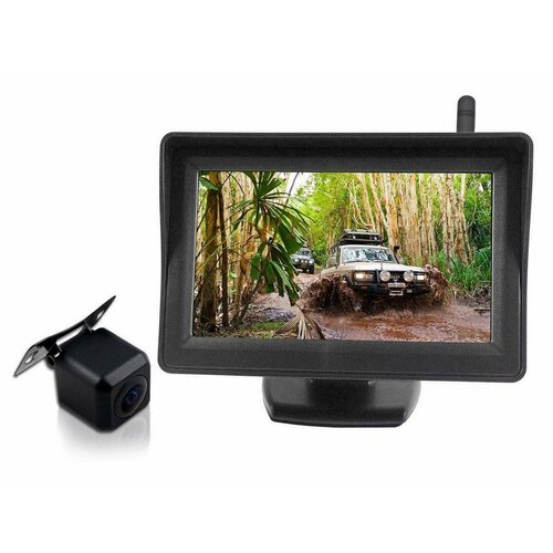 MasterPark 703-W - беспроводная камера заднего вида с монитором 43 дюйма для автомобиля камера заднего хода на автомобиль в подарочной упаковке 8601₽