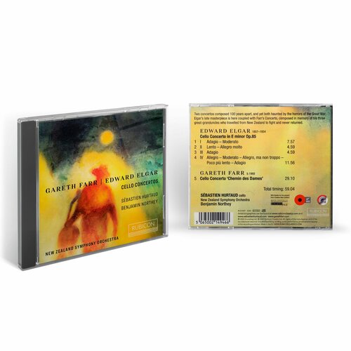 perez sebastien frida Sebastien Hurtaud & Benjamin Northey - Farr; Elgar: Cello Concertos (1CD) 2020 Rubicon Jewel Аудио диск