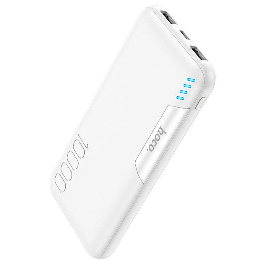 Портативный аккумулятор Hoco J82 Easylink 10000mAh, белый, упаковка: коробка