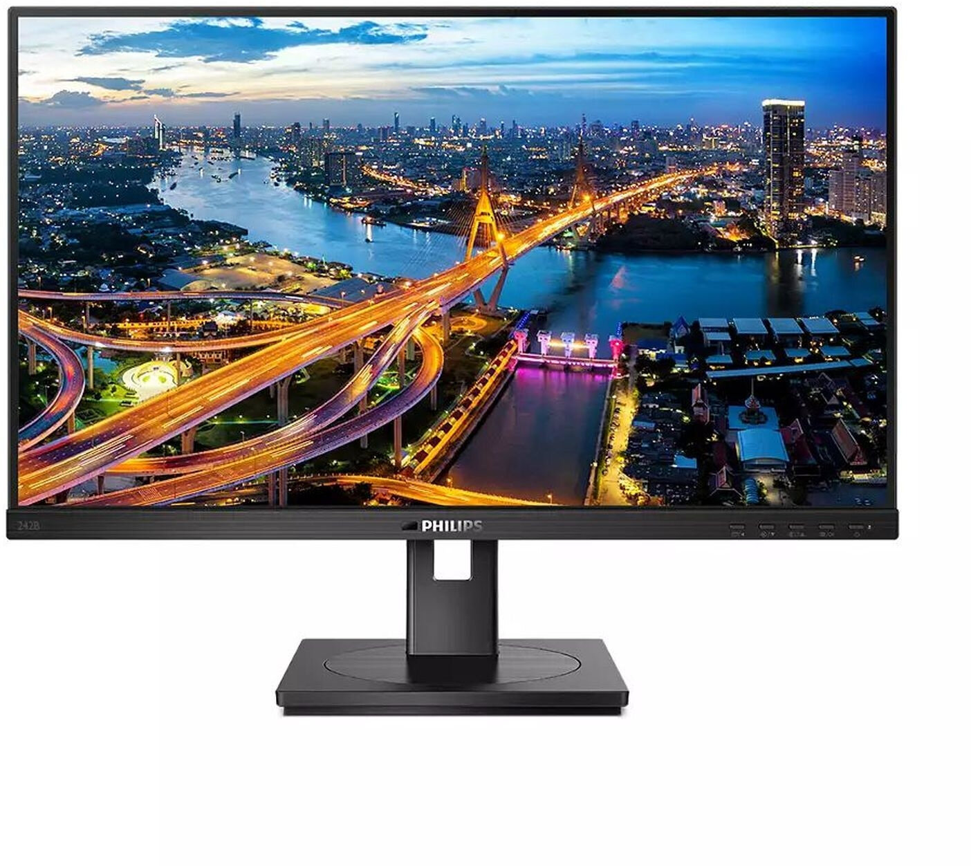 PHILIPS Монитор Philips 23.8" B Line 242B1V черный IPS LED 16:9 DVI HDMI M/M матовая HAS Piv 350cd 178гр/178гр 1920x1080 75Hz VGA DP FHD USB 5.78кг 242B1V (00/01)