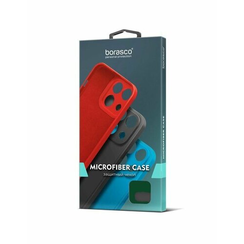 Чехол BoraSCO Microfiber Case для Xiaomi Redmi 13C опал зеленый