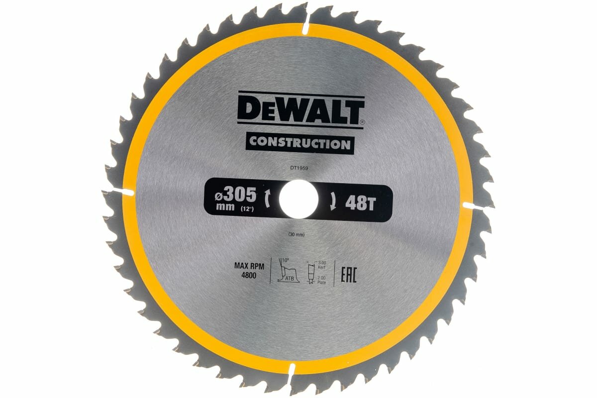 Пильный диск по дереву DeWALT DT1959-QZ (305x30х48z)