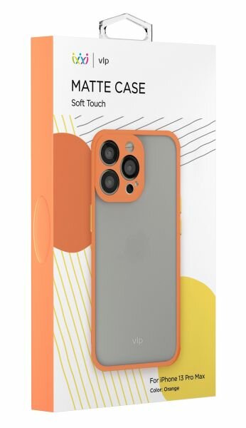 Чехол (клип-кейс) , для Apple iPhone 13 Pro Max, оранжевый Noname - фото №1