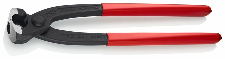 Клещи для хомутов KNIPEX с одним/двумя ушками (в т. ч. Oetiker), 220 мм, боковая запрессовка KN-1099I220