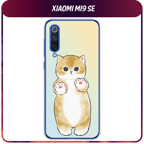 Силиконовый чехол на Xiaomi Mi9 SE / Сяоми Mi 9 SE Лапки котика силиконовый чехол на xiaomi mi9 se сяоми mi 9 se scrooge supergold прозрачный