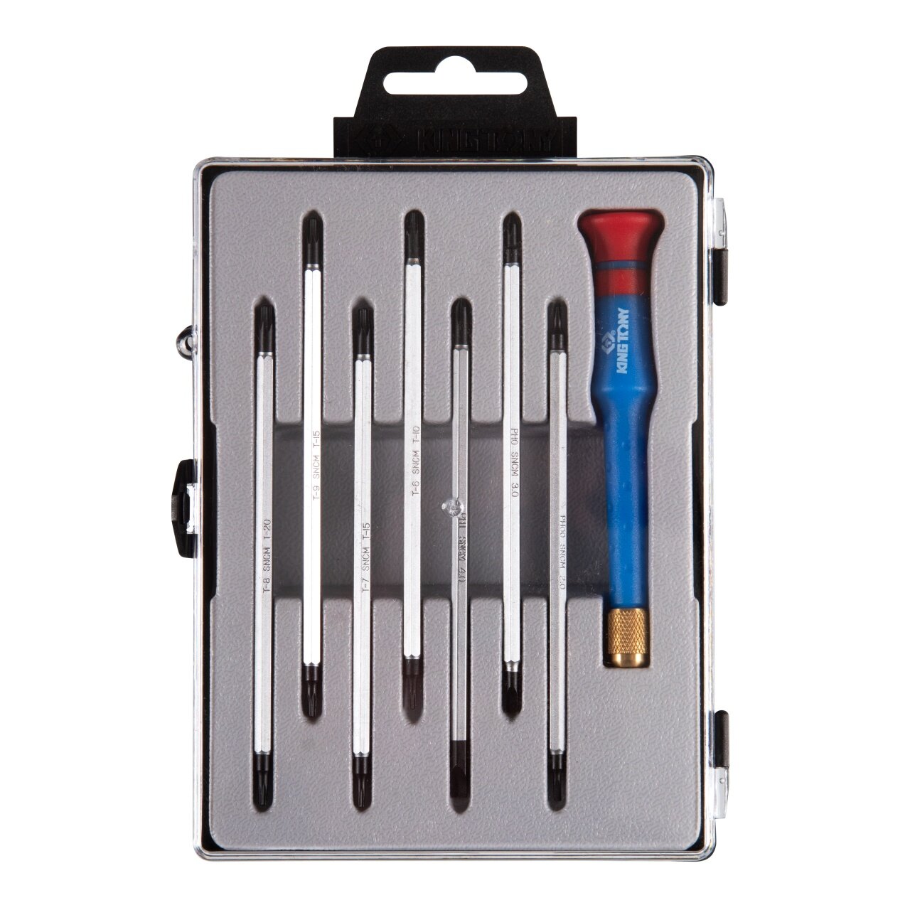 фото KING TONY Набор прецизионная отвертка с насадками, 8 предметов