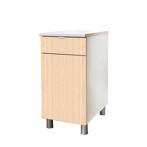 Тумба кухонная с ящиком Д-635 дуб молочный 850х400х600 5450₽