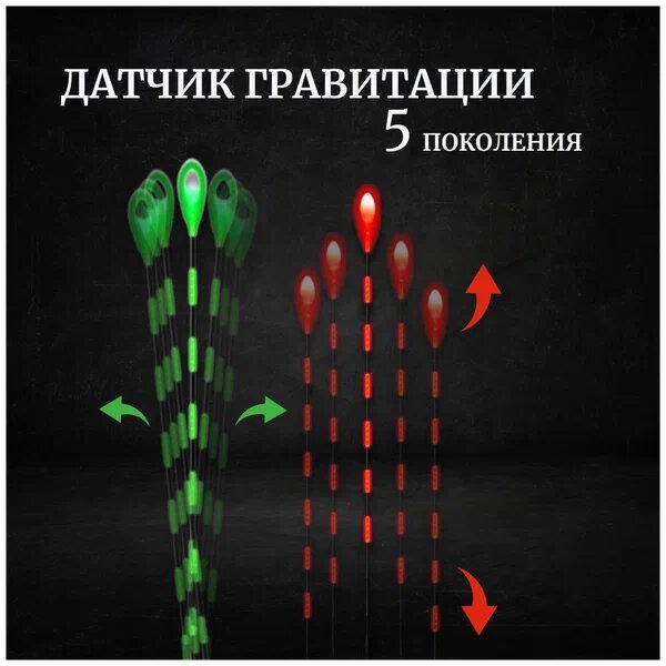 Электронный поплавок светящийся "DL-03" с сигнализатором полевки — фото 1