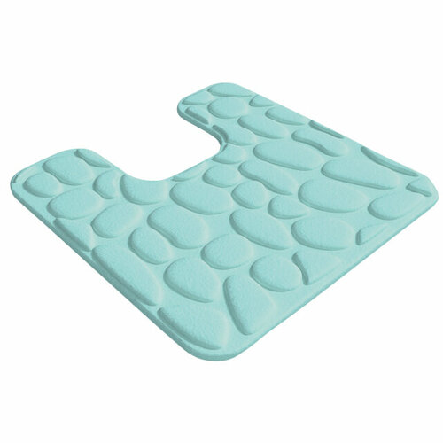 Коврик для туалета OFELIS Камни 50х50 см бирюзовый 1287₽