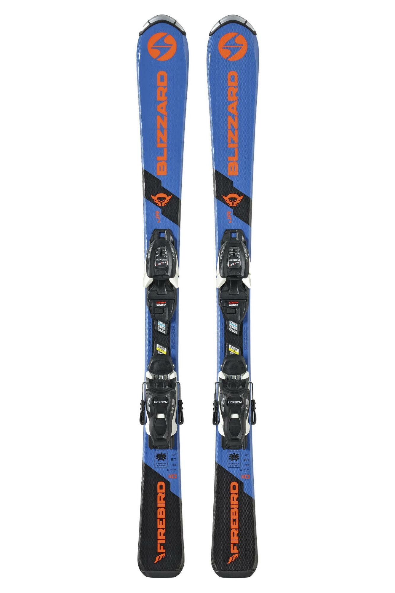 Горные лыжи с креплениями BLIZZARD Firebird Jr 100-140+Fdt Jr 4.5 Blue/Orange (см:110)