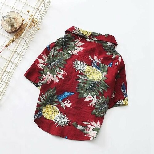 Рубашка для собак Гавайи длина спины 65см, грудь 80см (5XL ) гавайская рубашка palms цвет белый размер m